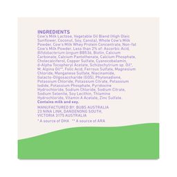 Grass Fed Cow Infant Formula