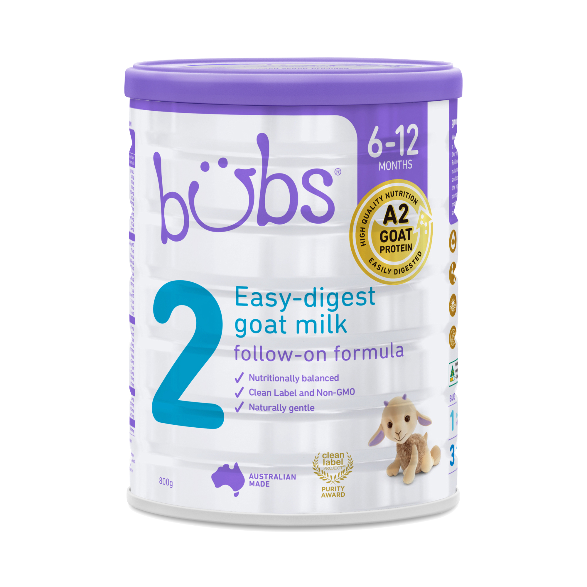 Bubs Goat Milkbased Infant Formula, Stage 2 Thrive Market