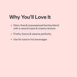 Almond Milk, Unsweetened Almond Barista Blend