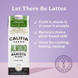 Almond Milk, Unsweetened Almond Barista Blend