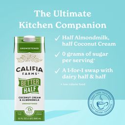 Better Half Dairy Free Half & Half, Unsweetened, Value Size