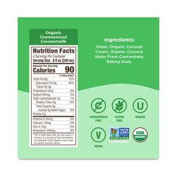 Organic Coconut Milk, Unsweetened