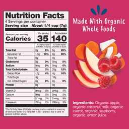 Organic Smoothie Melts, Carrot Raspberry