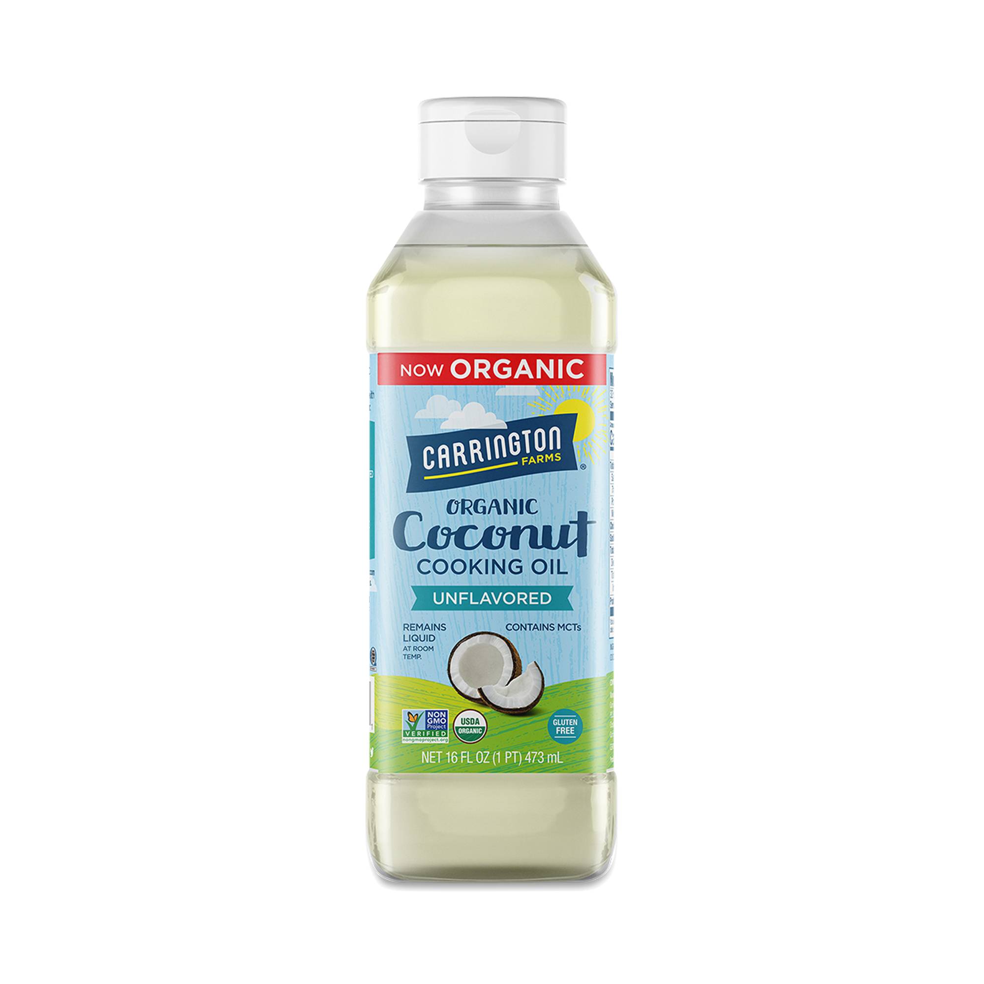 Organic Coconut Cooking Oil, Unflavored