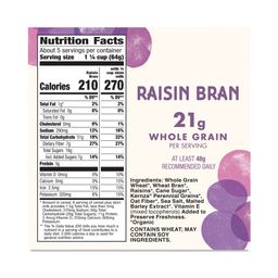 Organic Cereal, Raisin Bran