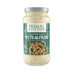 Creamy Cashew Kale Pesto Alfredo Pasta Sauce