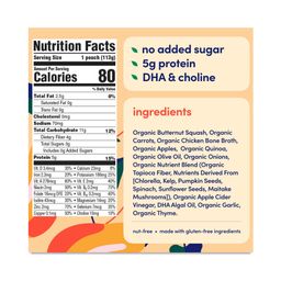 Organic Baby Food, Butternut Squash Chicken Broth