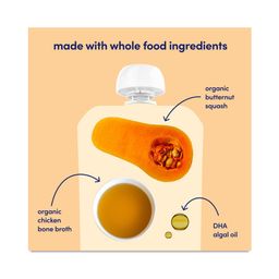 Organic Baby Food, Butternut Squash Chicken Broth