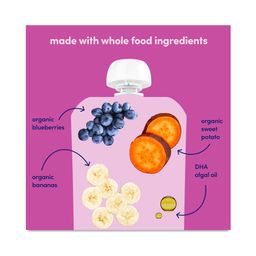 Organic Baby Smoothie, Sweet Potato Banana Blueberry