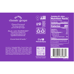 Prebiotic Soda Minis, Classic Grape