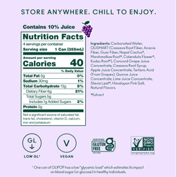 Prebiotic Soda, Classic Grape