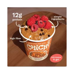 Chickpeas Protein Hot Cereal Cup, Peanut Butter Chocolate Chip
