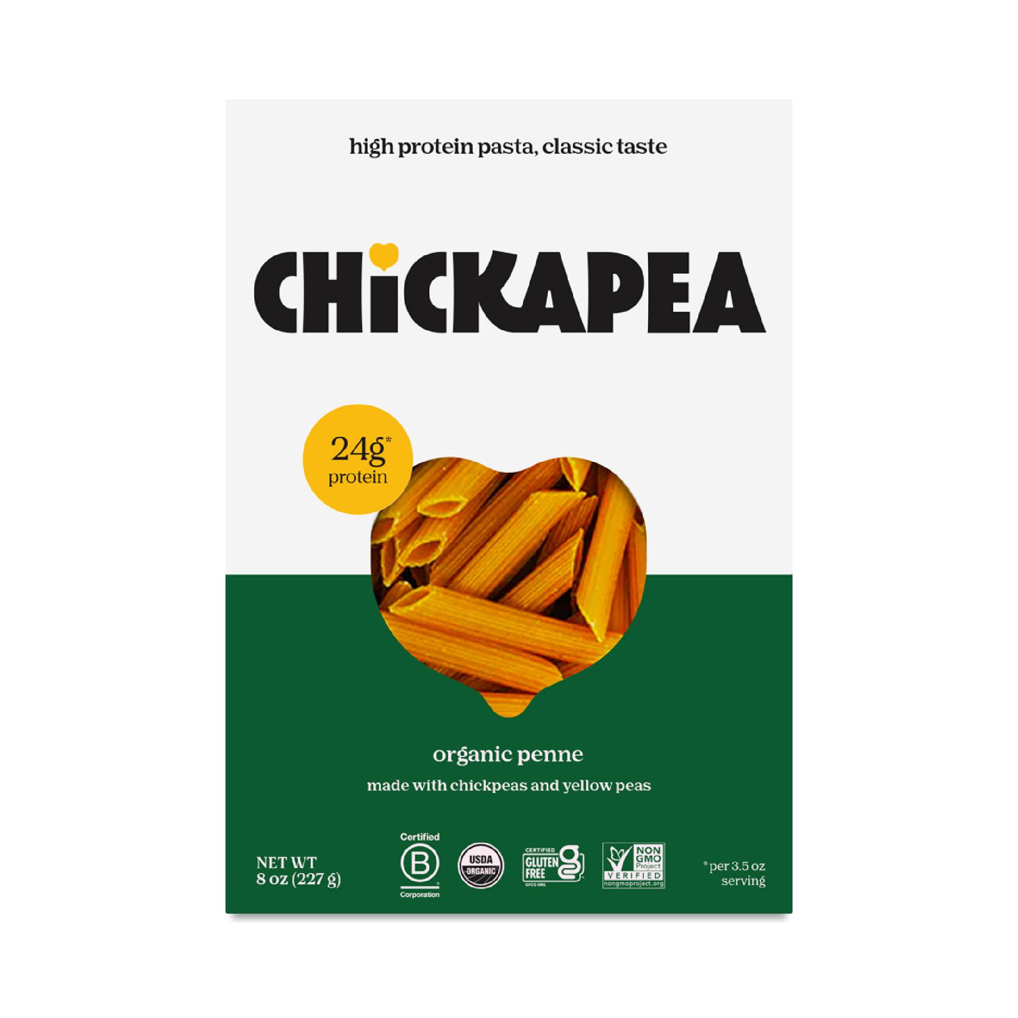 Organic Chickpea & Yellow Pea Pasta, Penne