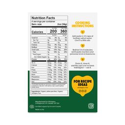 Organic Chickpea & Yellow Pea Pasta, Shells