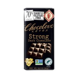 Strong Dark Chocolate Bar 70% Cacao