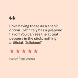 Grass-Fed Beef Sticks, Jalapeno