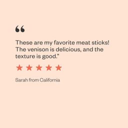 Grass-Fed Venison Sticks, Salt & Pepper, Value Size