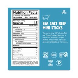 Mini Grass-Fed Beef Chomplings, Sea Salt, Value Size