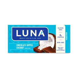 Luna Bars, Chocolate Dipped Coconut