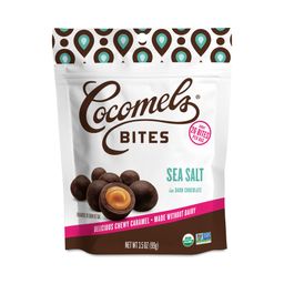 Dark Chocolate Covered Caramel Bites, Sea Salt