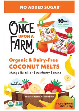 Organic Coconut Melts Variety Pack, Mango Ba-Nilla & Strawberry Banana