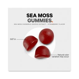 Irish Sea Moss Gummies, Strawberry