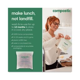 Compostable Quart-Sized Seal Top Bags