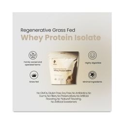 Regenerative Grass Fed Whey Protein Isolate, Unflavored