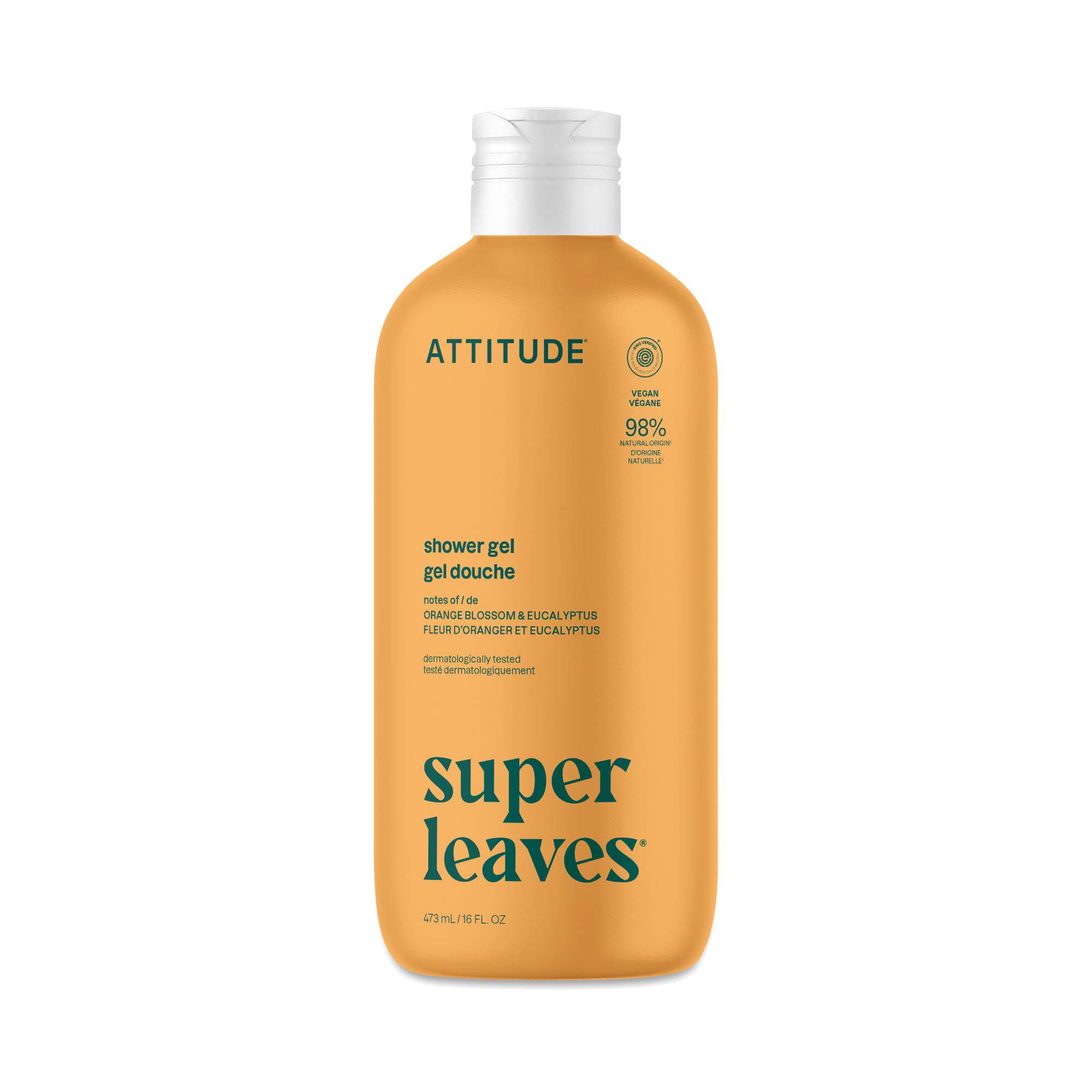 Super Leaves Shower Gel, Orange Blossom & Eucalyptus