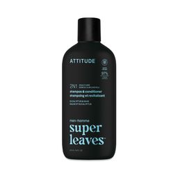 Super Leaves Men 2-in-1 Scalp Care Shampoo & Conditioner, Sage & Eucalyptus