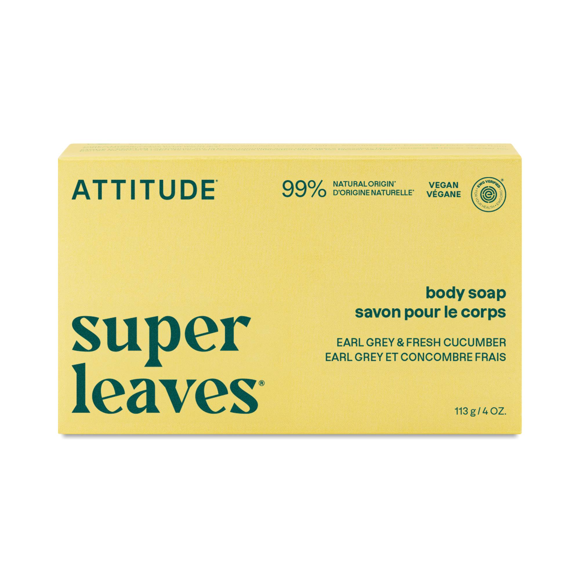 Super Leaves Body Soap, Earl Grey & Fresh Cucumber