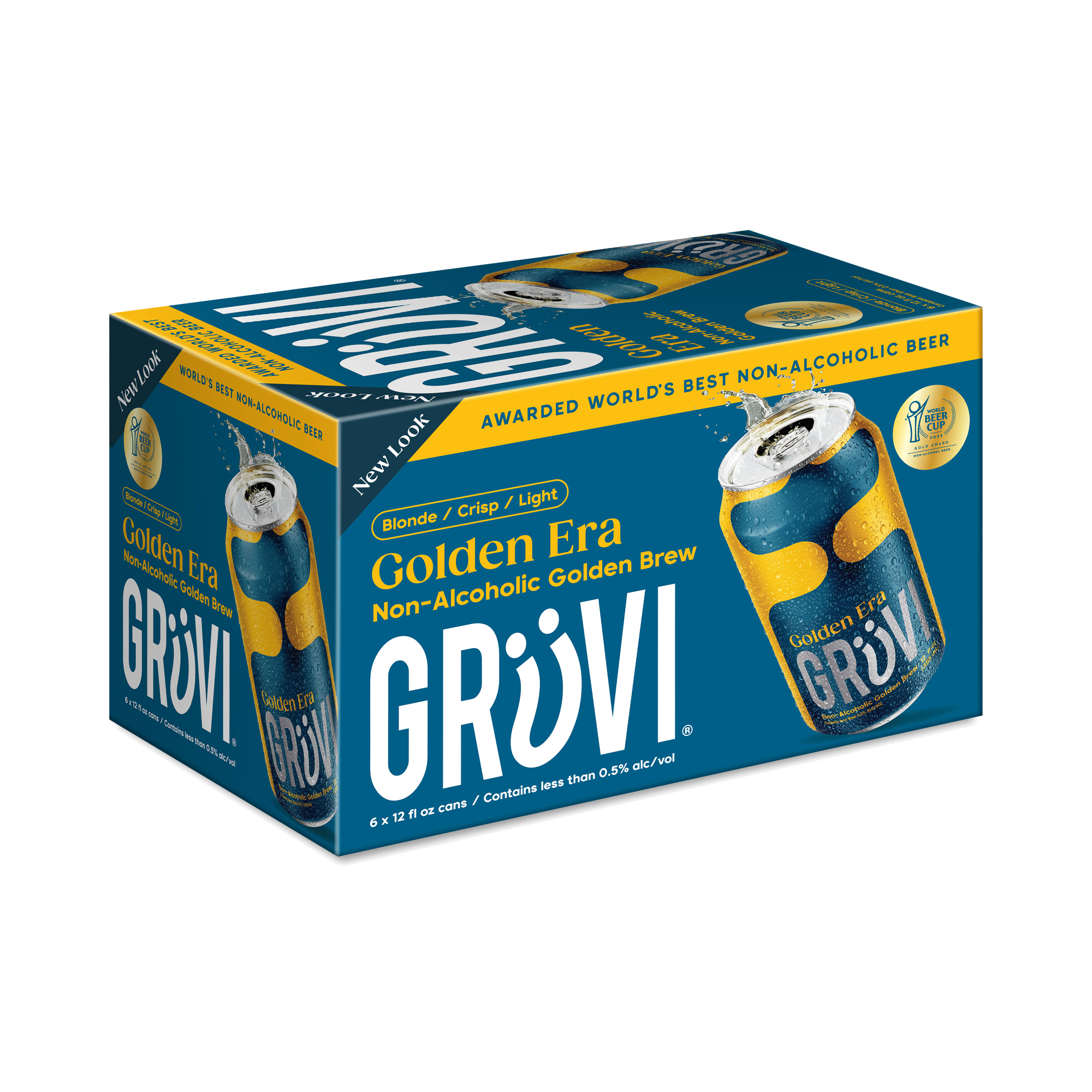 Gruvi Non-Alcoholic Golden Brew, Golden Era | Thrive Market