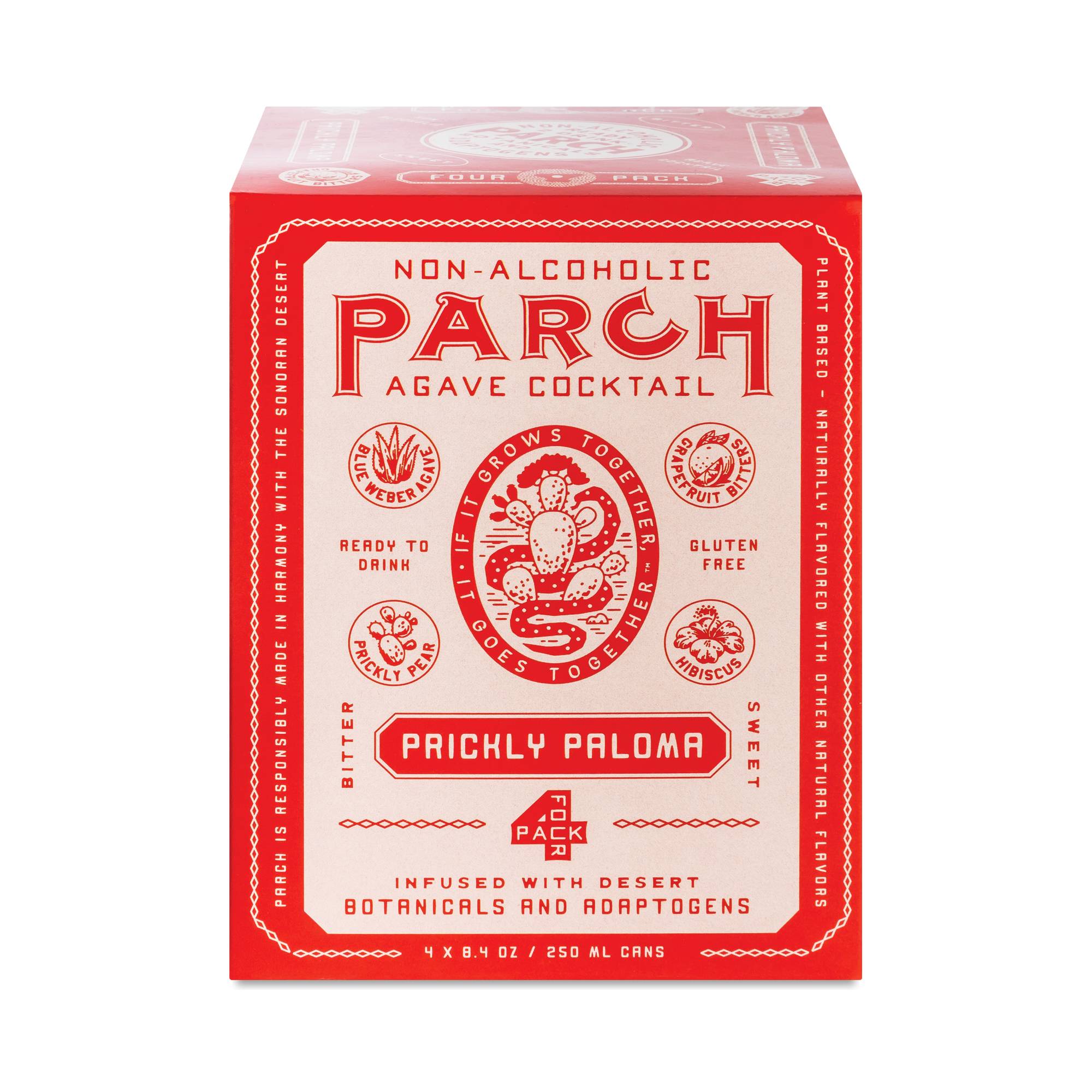 Non-Alcoholic Agave Cocktail, Prickly Paloma