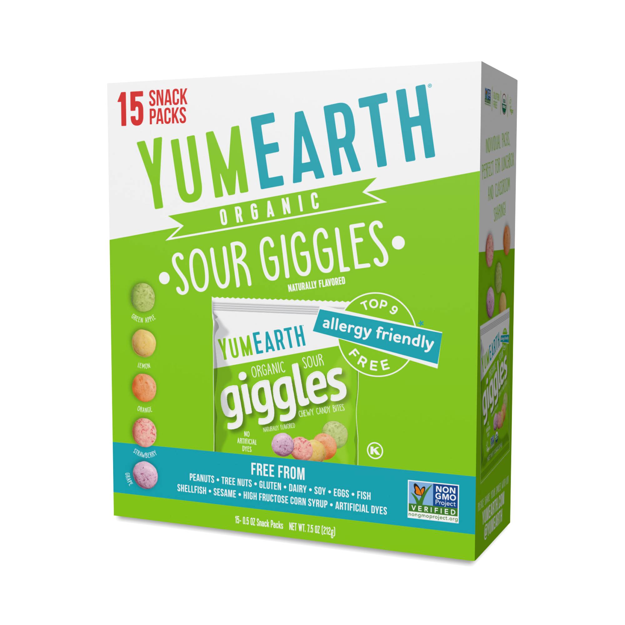 Organic Sour Giggles, Snack Pack