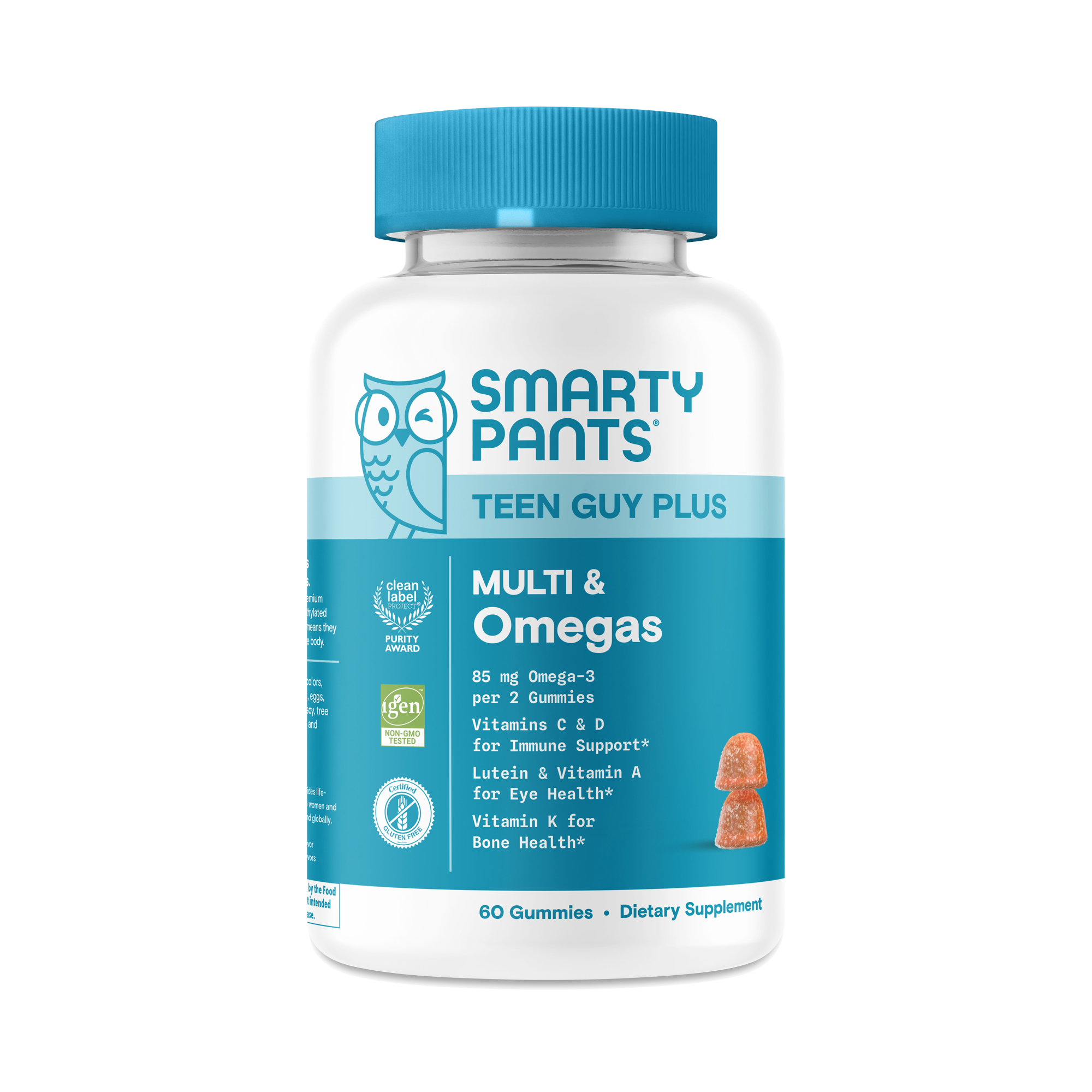 SmartyPants Teen Guy Plus Multi & Omegas 60 gummies