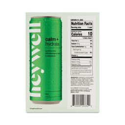 Sparkling Water, Calm + Hydrate Lime