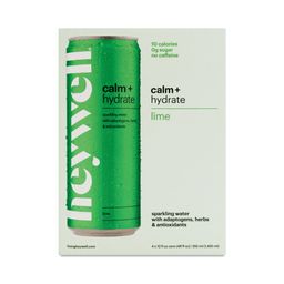 Sparkling Water, Calm + Hydrate Lime