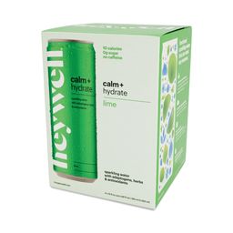 Sparkling Water, Calm + Hydrate Lime