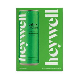 Sparkling Water, Calm + Hydrate Lime