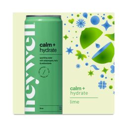Sparkling Water, Calm + Hydrate Lime