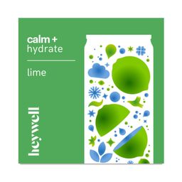 Sparkling Water, Calm + Hydrate Lime