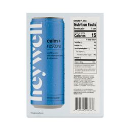 Sparkling Water, Calm + Restore Blackberry Ginger