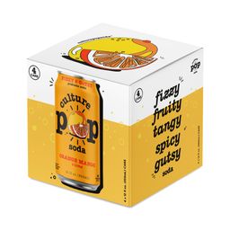 Probiotic Soda, Orange Mango