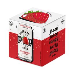 Probiotic Soda, Strawberry Rhubarb