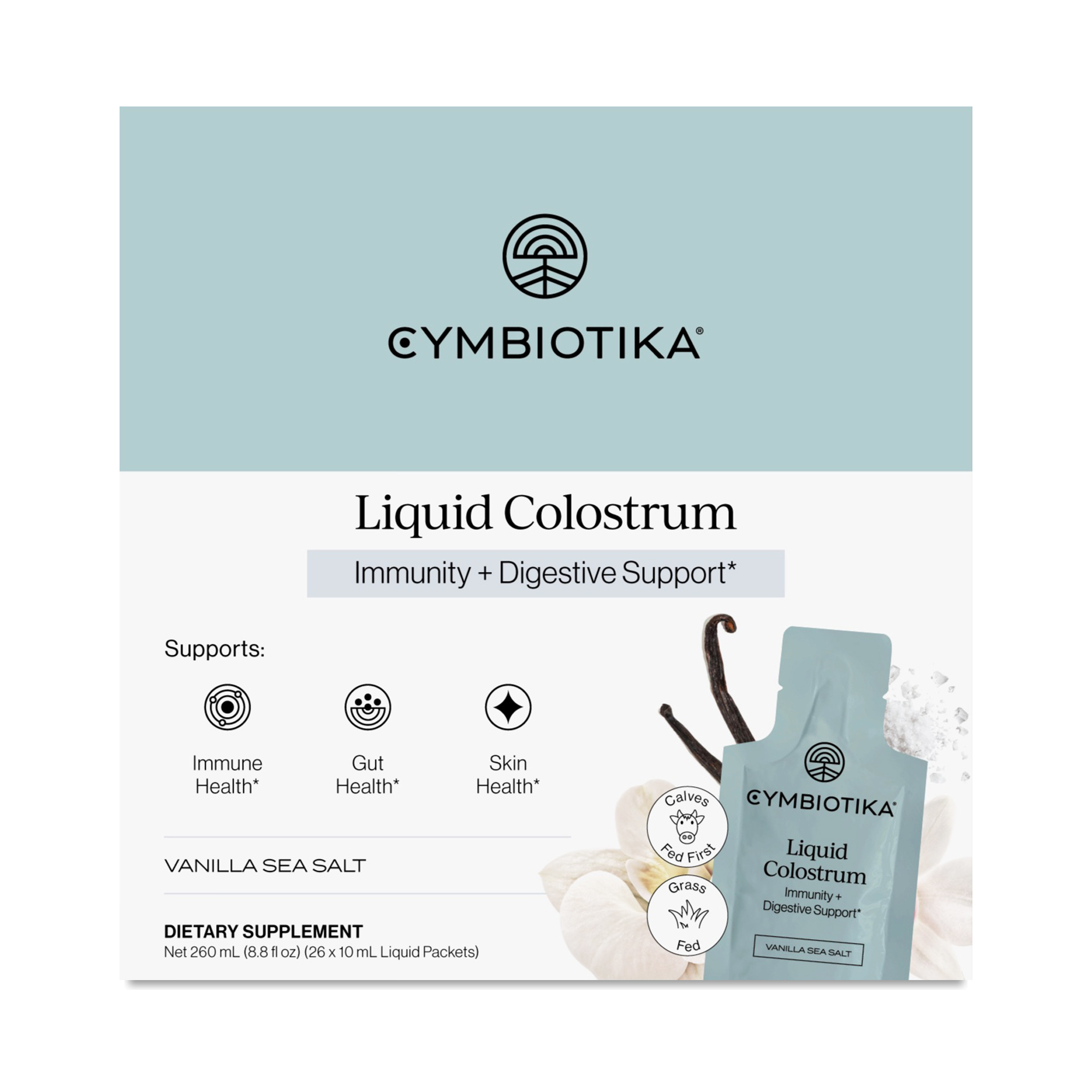 Cymbiotika Liquid Colostrum, Vanilla Sea Salt | Thrive Market