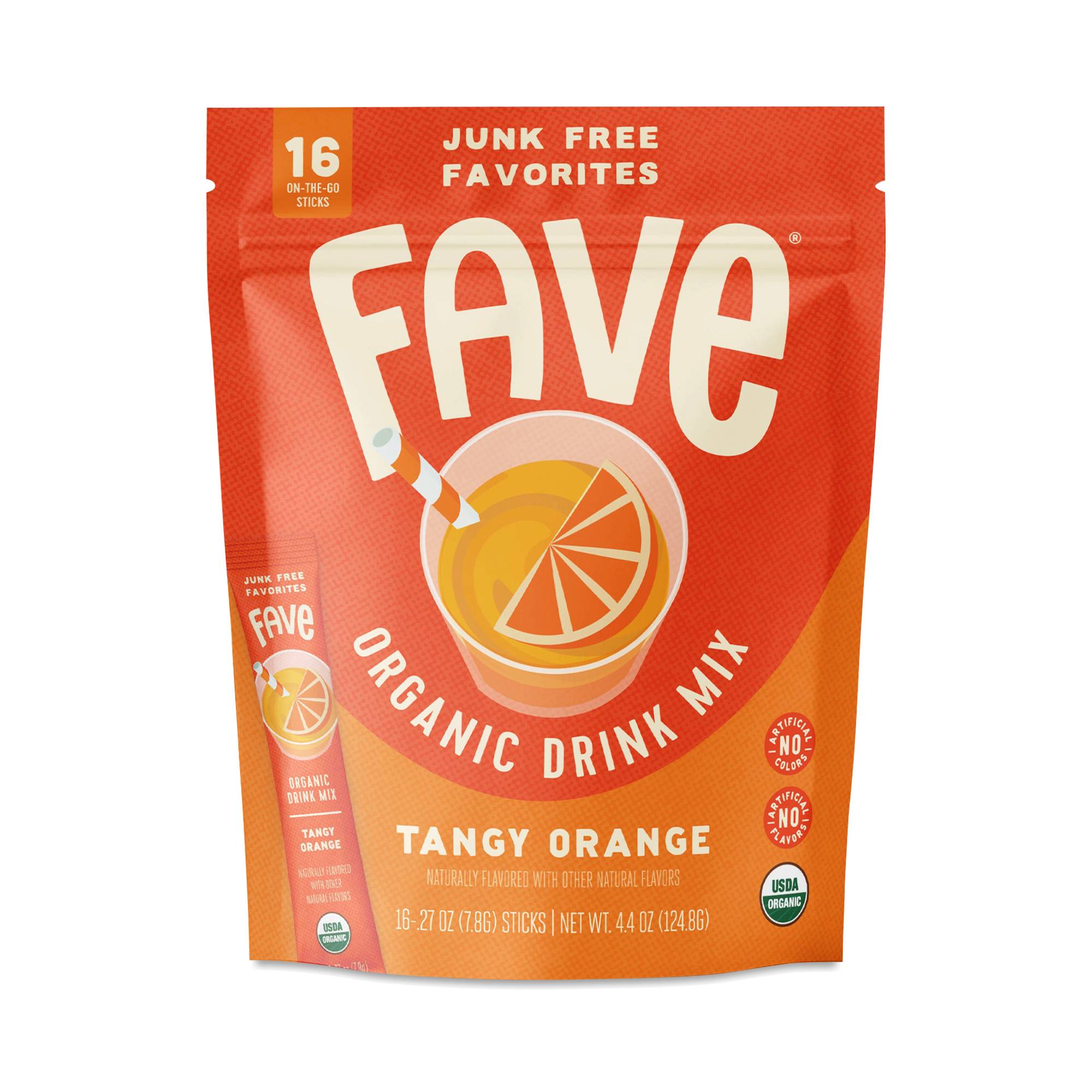 Organic Drink Mix, Tangy Orange