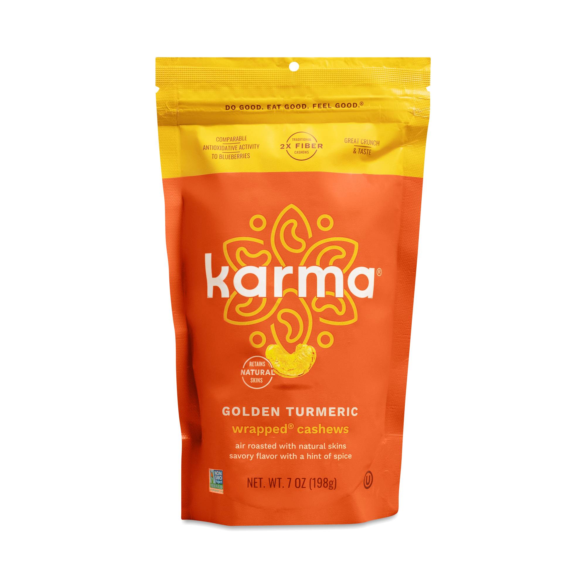 Wrapped Cashews, Golden Turmeric