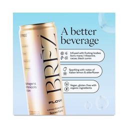 Flow Social Tonic, Lemon Elderflower