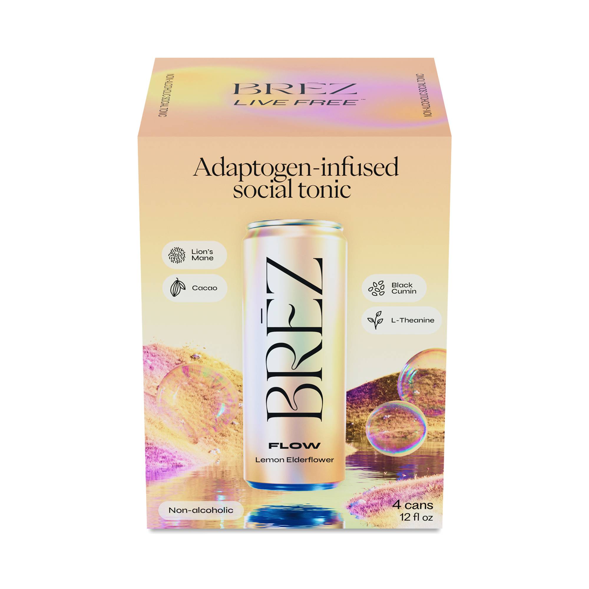 Flow Social Tonic, Lemon Elderflower