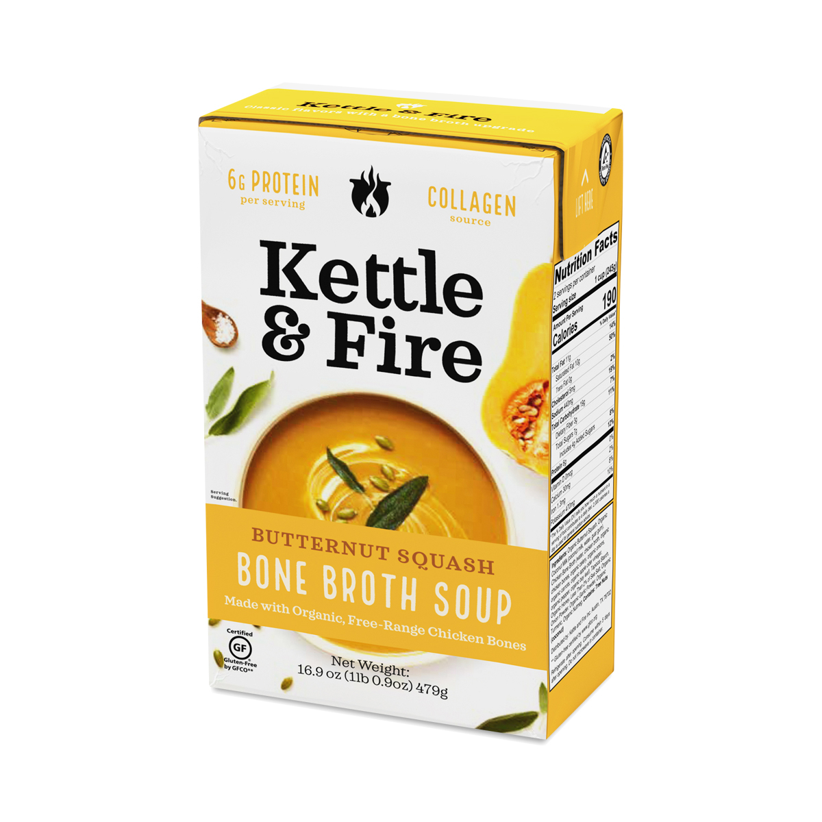 Kettle & Fire Butternut Squash Soup with Chicken Bone Broth Thrive Market